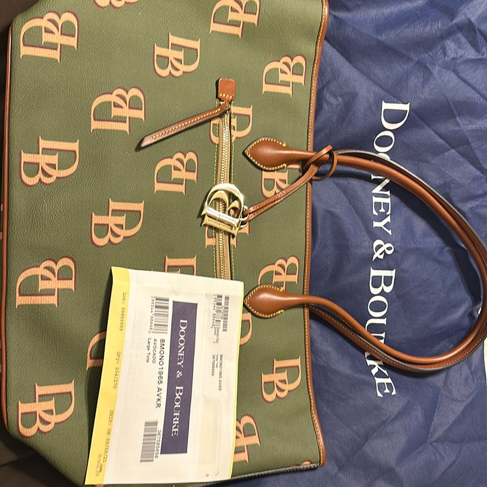 Large Dooney & Bourke Tote new with tags and dust bag.